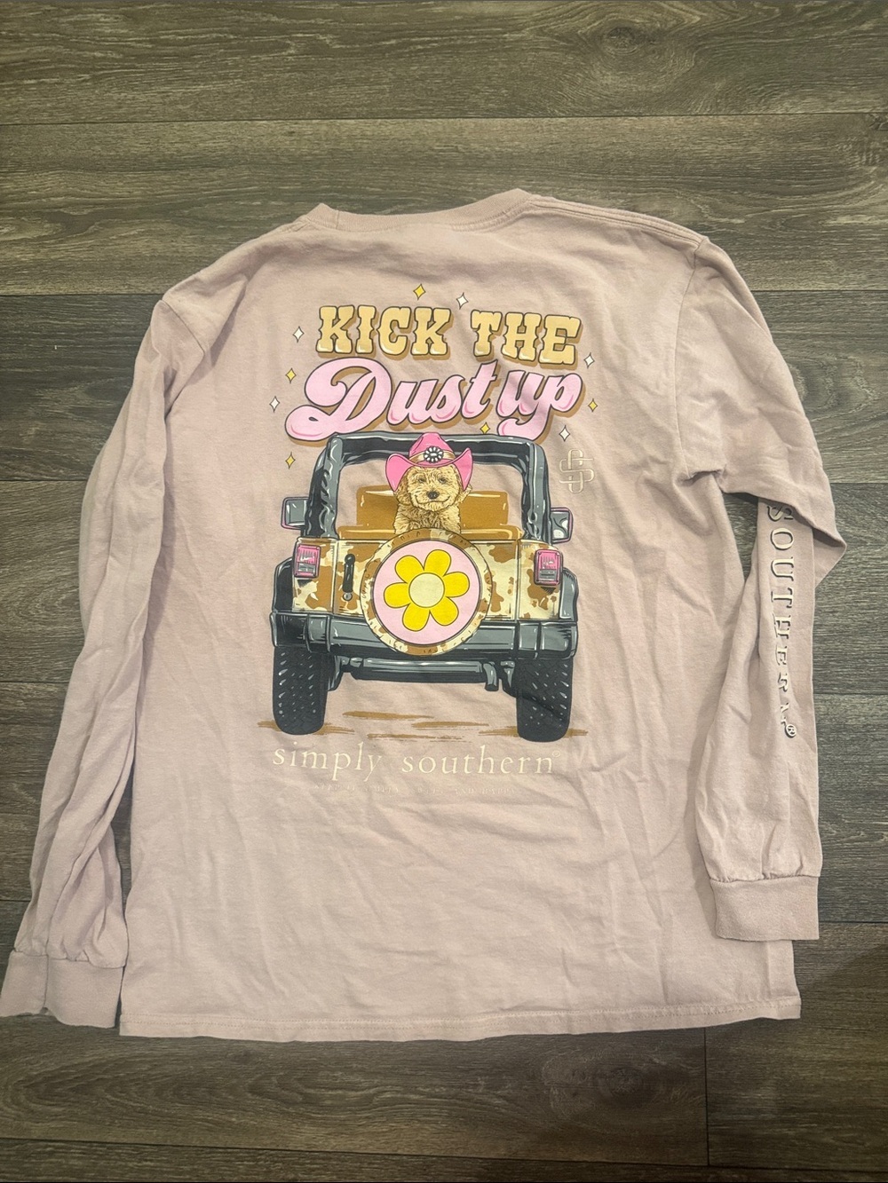 Simply Southern women’s Long Sleeve Tee - Pale Pink